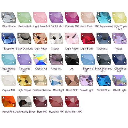 Crystals  K9 Sew-On Stone Sewing Crystal AB Stones Sew on Mirror Rhinestone for Dress Garment Shoes Bags