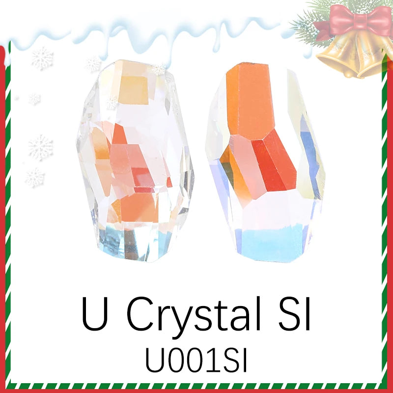Acmore Crystal New Design Meteor Shaped Christmas Series Point Back Rhinestone K9 Glass Nail Art Supplies DIY Decoration Accessories