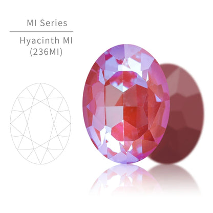 Acmore Crystal K9 Fancy Stone Rhinestones  MI MK LS Series Oval Point Back Shapes Glass Crystal Stone Women Clothes Shoes Bags