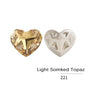 Acmore Crystal New Design Heart Shape K9 Glass Beads Point Back Fancy Loose Rhinestone for Clothing Accessories Wedding Dress