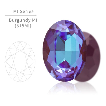 Acmore Crystal K9 Fancy Stone Rhinestones  MI MK LS Series Oval Point Back Shapes Glass Crystal Stone Women Clothes Shoes Bags