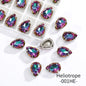 Acmore Crystal Crystals Rhinestone With Claw Strass Gems Sew on Rhinestone Drop Shape Crystal Fancy Stone With Claw for Garment