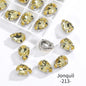 Acmore Crystal Crystals Rhinestone With Claw Strass Gems Sew on Rhinestone Drop Shape Crystal Fancy Stone With Claw for Garment