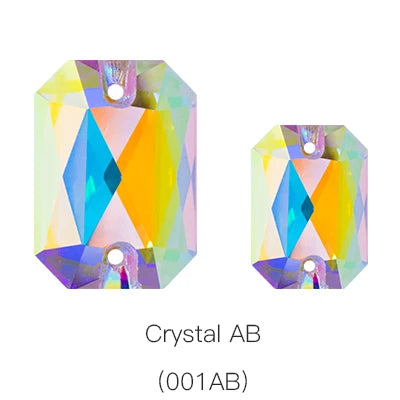 Acmore Crystal Octagon Sew on Flat Back Stone Jewelry Finding Crafts Making Decoration Accessories Stones Sewing on Clothes