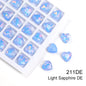 Acmore Crystal New Design Heart Shape Opal Mocha Rhinestones Point Back Glass Crystal Stones Fashion Clothing Decoration