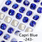Acmore Crystal Wholesale Cushion Pointback Rhinestone K9 Glass Fancy Stone Loose Glass Design DIY Clothes Bags Shoes