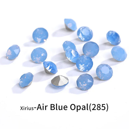 Acmore Crystal XIRIUS Chaton Shaped Opal Nail Art Rhinestones Bulk Wholesale Glass Crystals Bling Pointback Gems Jewelry Decorations