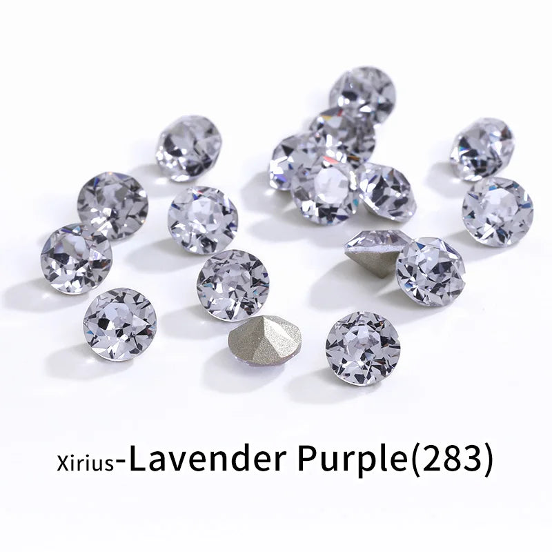Acmore Crystal XIRIUS Chaton Shaped Opal Nail Art Rhinestones Bulk Wholesale Glass Crystals Bling Pointback Gems Jewelry Decorations