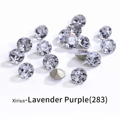 Acmore Crystal XIRIUS Chaton Shaped Opal Nail Art Rhinestones Bulk Wholesale Glass Crystals Bling Pointback Gems Jewelry Decorations
