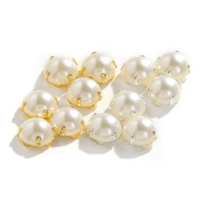 Acmore Crystal Hot Selling High Quality Loose Pearls With Cross Shape Claw Bead for Jewelry Making Supplies DIY Decoration Accessories