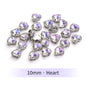 Acmore Crystal Moonlight Mixed Shapes Sew on Rhinestone With Silver Claw Setting DIY for Festival Decoration Accessories