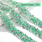 Acmore Crystal Wholesale 1.2cm Bling Self-Adhesive Resin Mesh Strips With Round Point Back Rhinestones Tube Rope for Decoration Garment