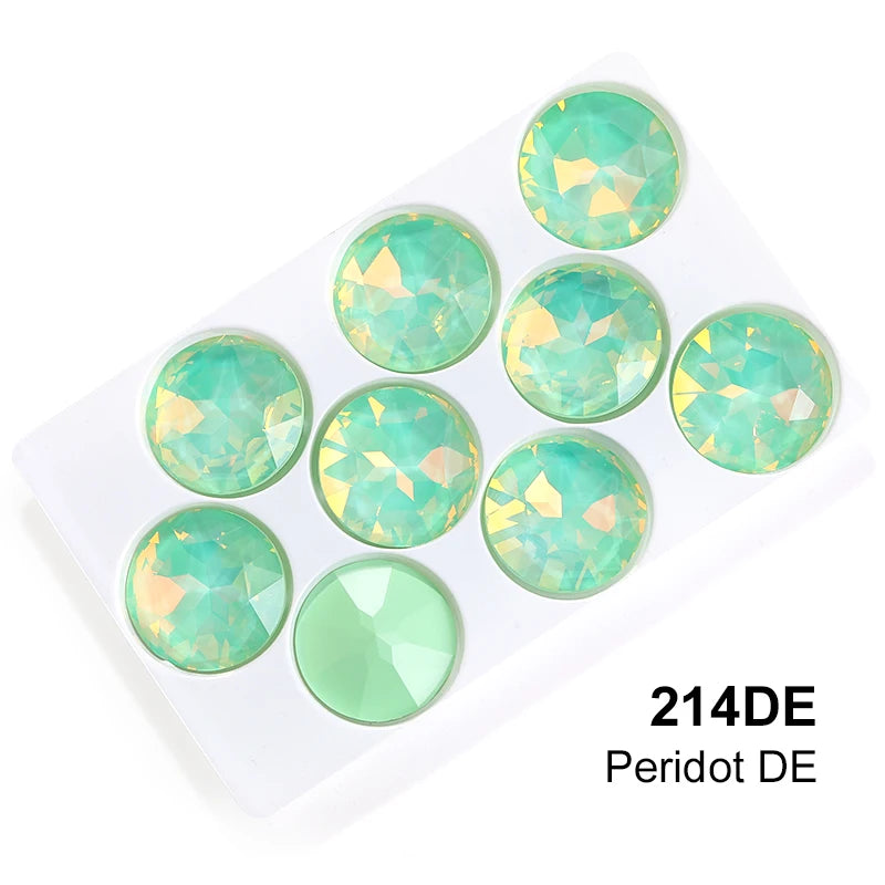 Acmore Crystal High Quality Gemstone Flower K9 Pointback Rhinestone Loose Stones Jewelry Glue on for DIY Decoration Clothing Desgin
