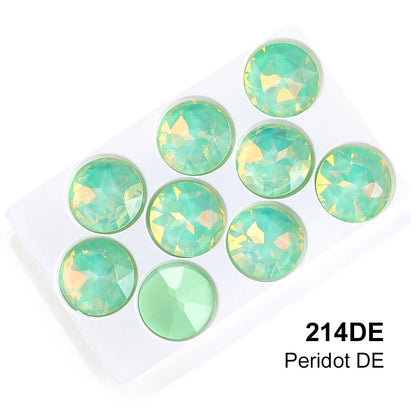 Acmore Crystal High Quality Gemstone Flower K9 Pointback Rhinestone Loose Stones Jewelry Glue on for DIY Decoration Clothing Desgin