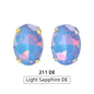 Acmore Crystal Wholesale High Quality Sew on Four Claws  Oval Shape Strass Flatback Glass Rhinestones Wedding Dress Crafts