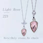Acmore Crystal Shield Fancy Shaped Shiny 16 Colors 11*19mm Fashion Cristaled Stones Alloy Pendant Necklace Earring Jewelry Making