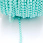 Acmore Crystal  4mm Craft Imitation Pearl Beads Cotton Line Chain for DIY Wedding Party Decoration Party Jewelry Findings Accessories