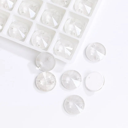 Acmore Crystal 3200 Rivoli Mocha Colors Diamond Flat Back Sew on Crystal Stones K9 Glass Rhinestones for Garment Shoes Bags Clothing