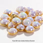 Acmore Crystal Newest Round Shape Stainless Steel Clawless Edging Flat Back Decoration Wholesale in Bulk Pearl DIY Sew Accessories