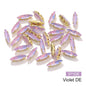 Acmore Crystal 4*15MM  Horse Eye Pointback Sew on Glass Crystal Rhinestones  Mocha Satellite Claw Stones  DIY Clothing Accessories