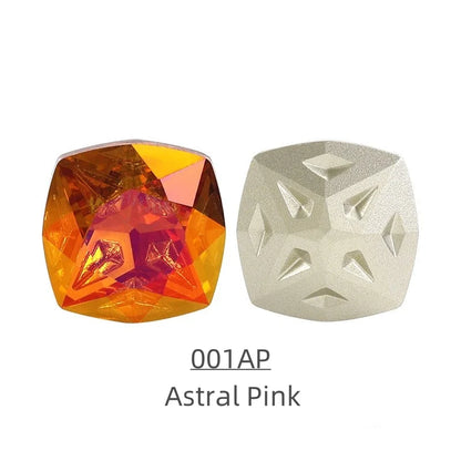 Acmore Crystal Cushion Shape Star Meteorite Series 12 /18mm K9 Glass Pointback Crystal Stones Rhinestones Jewelry Making Garment