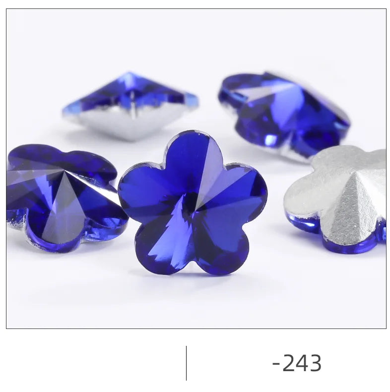 Wholesale High Quality Flower Shape Crystal Sew on Stones for Wedding Dress