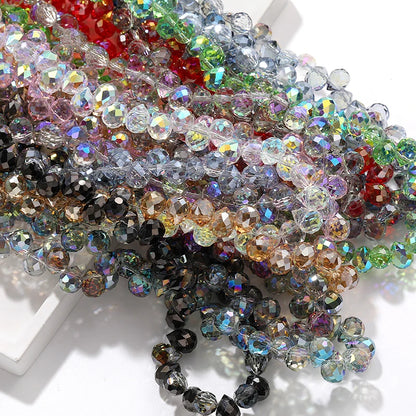 Acmore Crystal  8*10MM Shinning AB Color Faceted Cutting Strawberry  Tear Drop  Crystal Loose Beads Jewelry Accessories