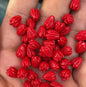 Acmore Crystal 9*6mm Hawaii Resin Jasmine Flower Beads for Jewelry Making Lavender Lilac Pikake Flower Acrylic Charms