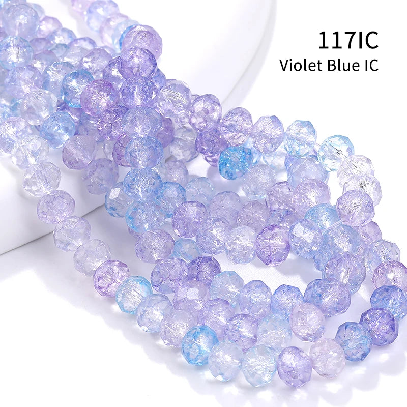 Acmore Crystal New Product Explosion Ice Flower Beads Many Colors DIY Handmade Floral Bead Bracelet Material Accessories