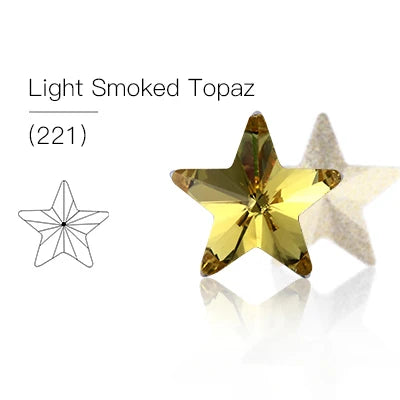 Acmore Crystal Wholesale Star Shape Pointback Crystal Stones K9 Glass Rhinestones for Clothing Nails Decoration
