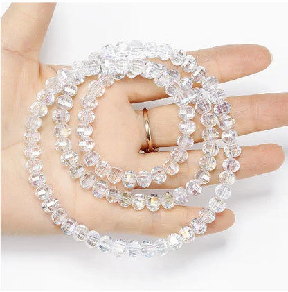 Acmore Crystal Wholesale Colorful Crystal Loose Bead 8mm Glass Beads DIY Handmade Loose Beads for Jewelry Making