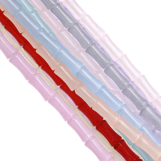 Acmore Crystal  Factory Sale 6*13mm Beads Bamboo Joint Bulk  Glass Crystal Loose Beads for Necklace Making DIY Jewelry