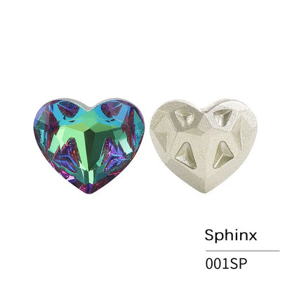 Acmore Crystal New Design Heart Shape K9 Glass Beads Point Back Fancy Loose Rhinestone for Clothing Accessories Wedding Dress