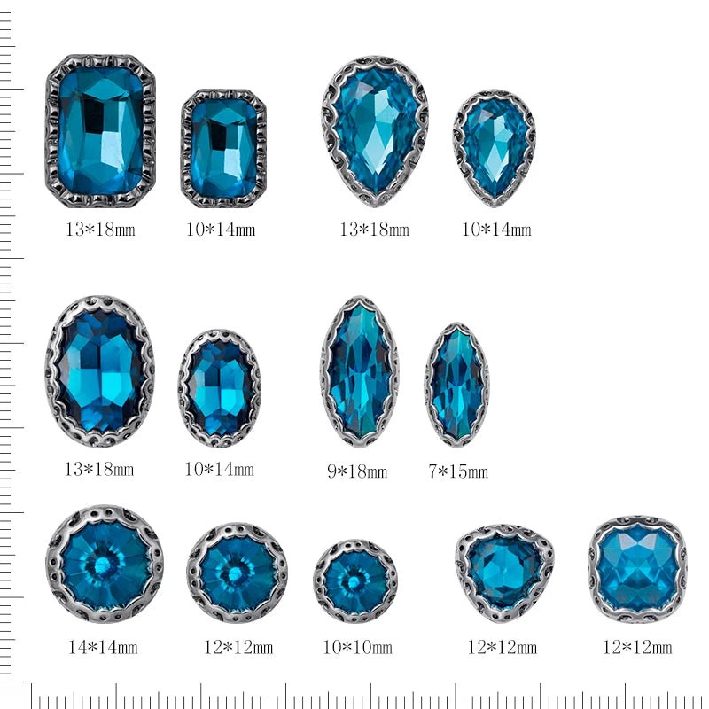 Multi Shape Nest Copper Claw Eco-Friendly DIY Rhinestones Sewing Accessories Sew on Stones With Setting