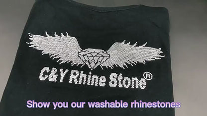 Wholesale Wholesale Glass Iron on Rhinestone Crystal Heat Transfer Washable Back Bulk Hotfix Rhinestones