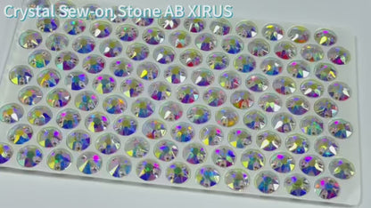Different Size Multi Shape Top Quality Flat Back Round Sew-on Glass Crystal Rhinestones for Garment